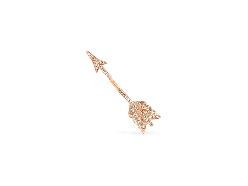 Anita Ko Single arrow mounted on rose gold with diamonds - 1'360 £