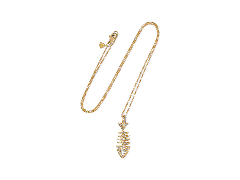 Stephen Webster Topkat necklace mounted on yellow gold with diamonds - 2'780 €