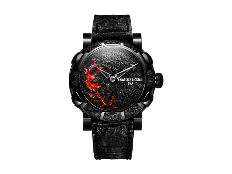 Romain Jerome Eyjafjallajökull DNA black watch