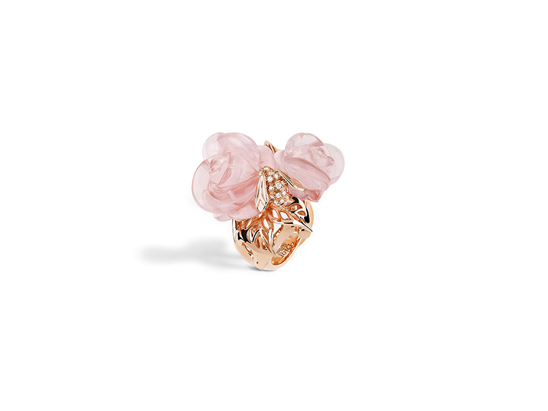 Dior Rose dior pré catelan ring mounted on rose gold and pink quartz Large Model 12500 €