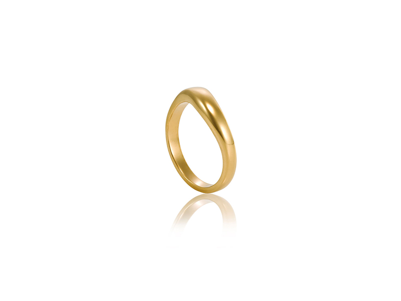 Eternal by mondial Hestia ring mounted on yellow gold 2900 $