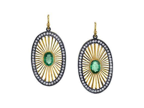 Arman Sarkisyan - Deco emerald earrings