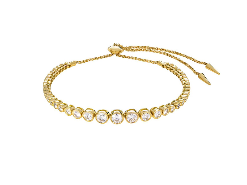 Jemma Wynne Prive Luxe diamond slider bracelet yellow gold 