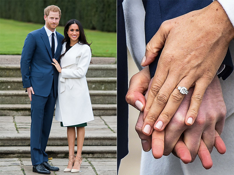 prince harry meghan markle engagement ring royal family ring diamond