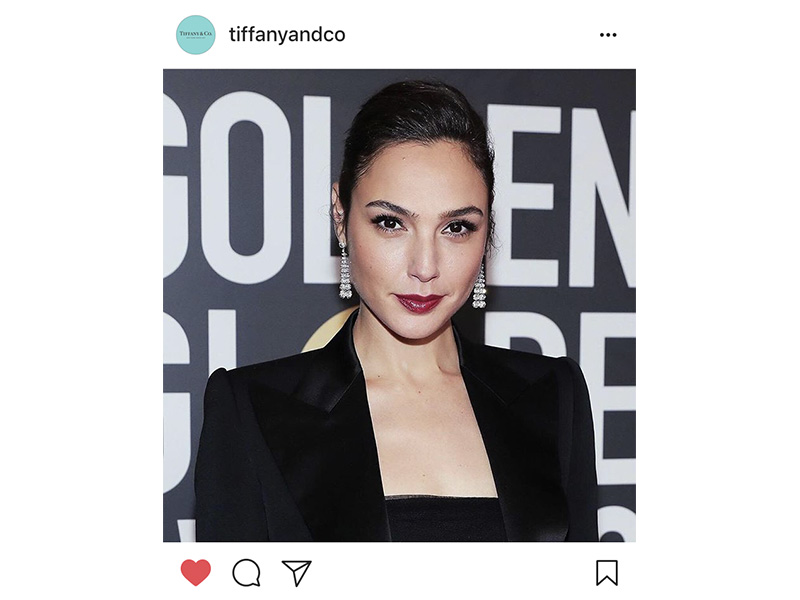 Tiffany & Co Gal Gadot wore Tiffany chandelier earrings