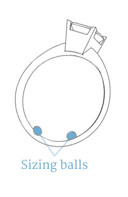 Ring sizing balls
