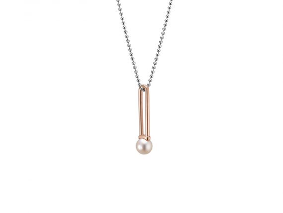 Worms Paris U lock Me Japanese cultured pearl pendant