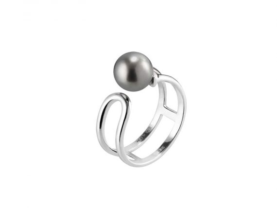 Worms Ring U Lock Me tahitian cultured pearl