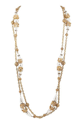 Chanel Gilt and Pearl Sautoir by Maison Goossens