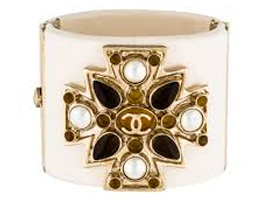 Chanel Resin Maltese Cross Cuff