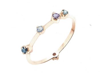 ACQUA BLUE Boheme ring