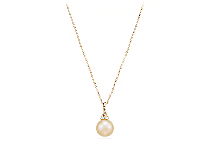 david yurman pearl necklace with diamonds