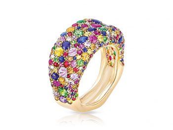 Emotion Multi-coloured Thin Ring