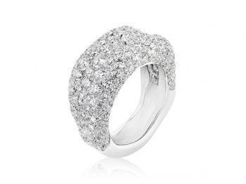 Emotion White Diamond Thin Ring