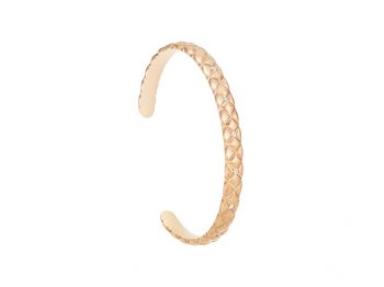 Treillage Diamond Rose Gold Open-set Bangle