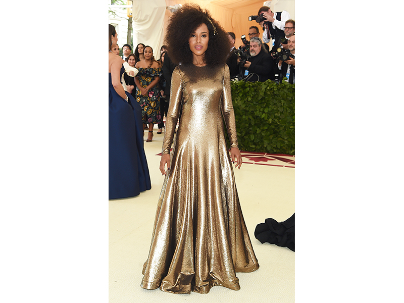 Kerry Washington Met Gala 2018 wearing Lorraine Schwartz jewelry