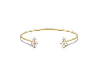Diamonds and 18 carats gold Boy Double bangle