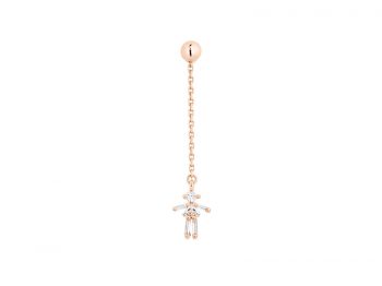 Diamonds and 18 carats gold Girl Drop earring