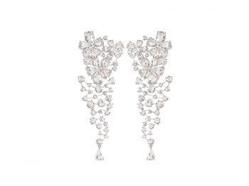 Nirav Modi - Jasmine cut diamonds Cascade Earrings