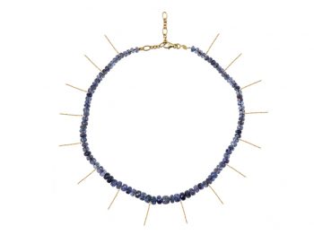 Moonlight choker with fringe gold