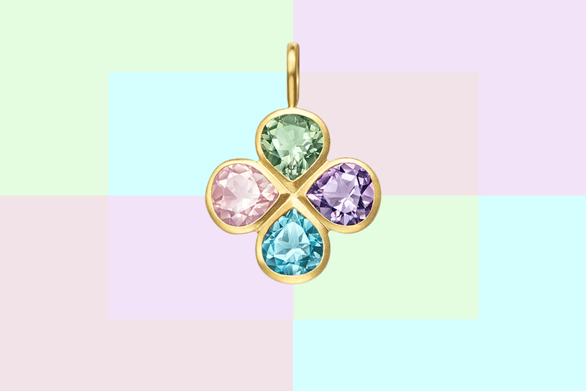 Tasaki by MHT luck clover pendant