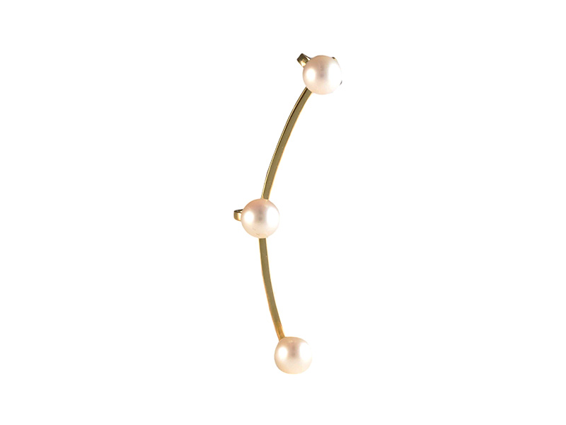 Ana Khouri Pearl Jane earring mounted on 18k fairmined gold with white pearls
