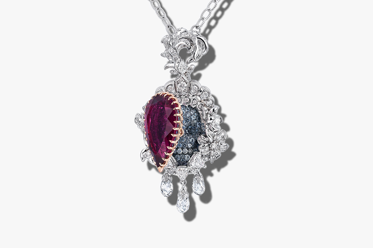 Dior Versailles Pieces Secretes Collection Vanite rubellite Necklace