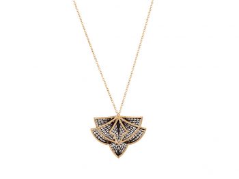 Couture yellow gold filigree necklace