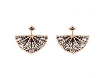 Couture yellow gold filigree ear cuffs