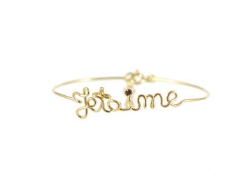 Je t’aime yellow gold bracelet