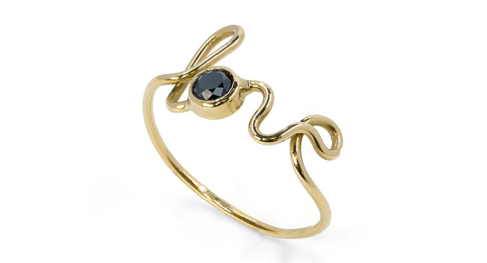 Love yellow gold ring