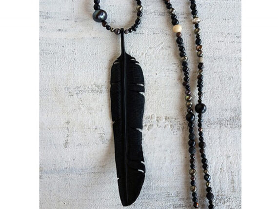 Shaman's feather #6 necklace