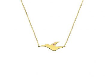 L’envol pink sapphire necklace