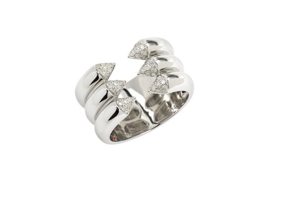 Gaydamak - Ring mounted on white gold with diamonds