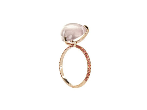 Lito Ring from treasure collection mounted on rose gold