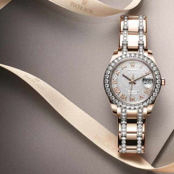 Rolex Watch with diamonds