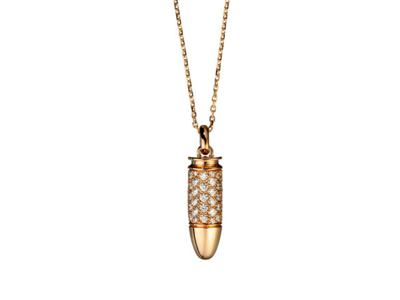 Akillis Bang-Bang Collection - Pendant mounted on rose gold set with diamonds