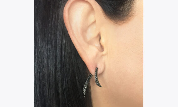 Colette Jewelry Black Ribbon earring