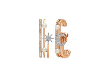 Star Moon Lobe Cuffs