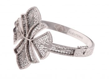 The ELEUTERIO White Gold Filigree Bracelet : most jeweled and must have!