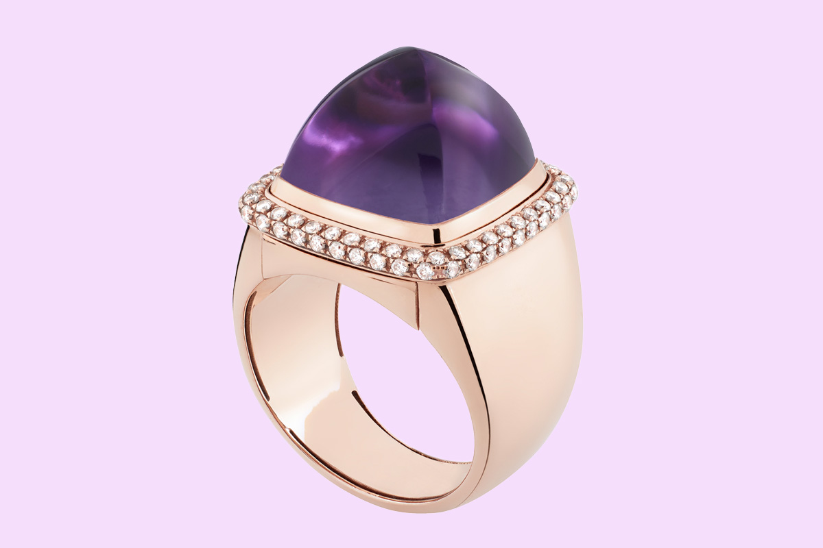 Fred Amethyst Pain Au Sucre Ring