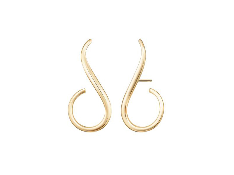 Melissa Kaye - Aria Grace earring mounted on yellow gold