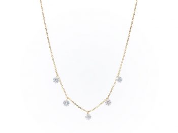 Danaé five diamonds necklace
