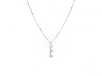 Danaé three diamonds necklace