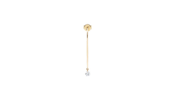 Persée Paris Géométrique earrings on yellow gold with diamond