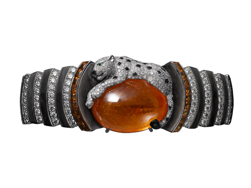 Cartier - L'Odyssée de Cartier bracelet set with a spessartite cabochon and diamonds