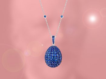 The FABERGE Emotion Sapphire Egg pendant: most jeweled and must-have !