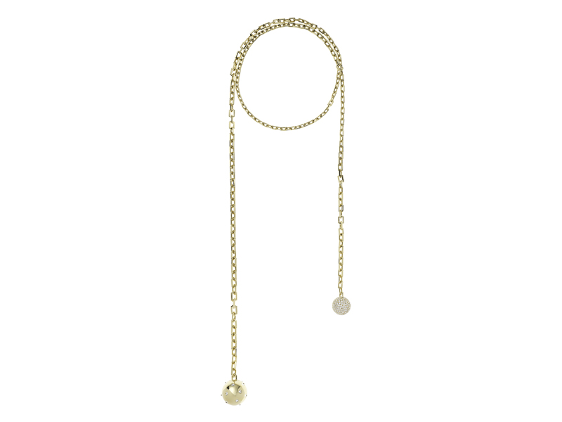 Nikos Koulis - Lingerie collection K18 yellow gold necklace with white diamonds