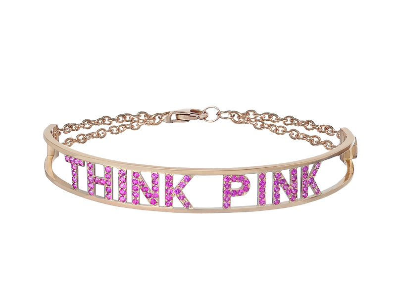 Spallanzani - Only You, Think Pink bracelet, sapphires set in rose gold