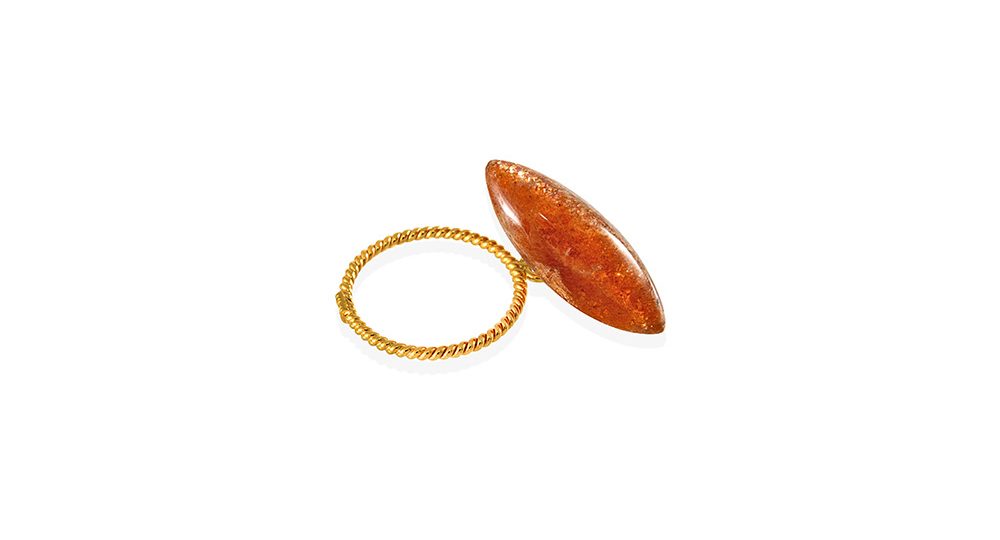 Candy loose ring with sunstone